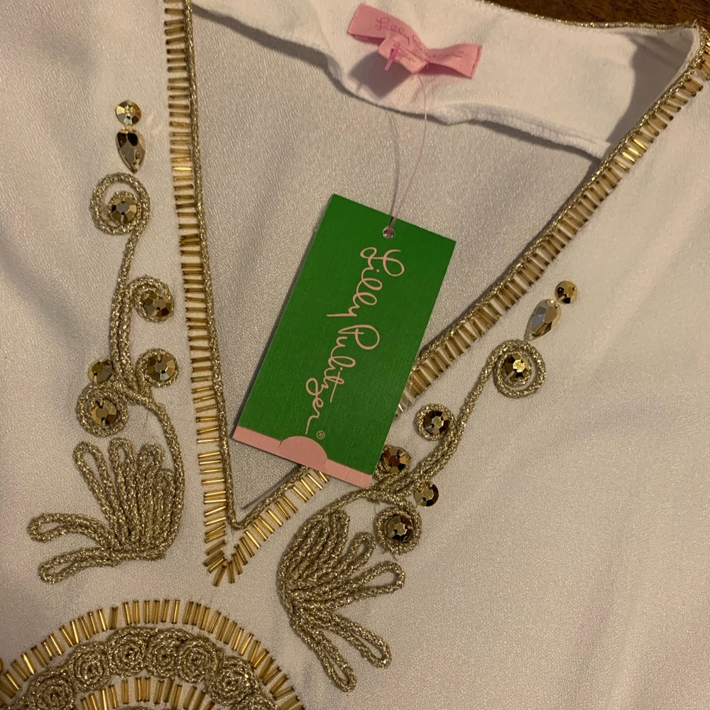 Lilly Pulitzer Chai Caftan Dress in Resort White - Picture 6 of 7
